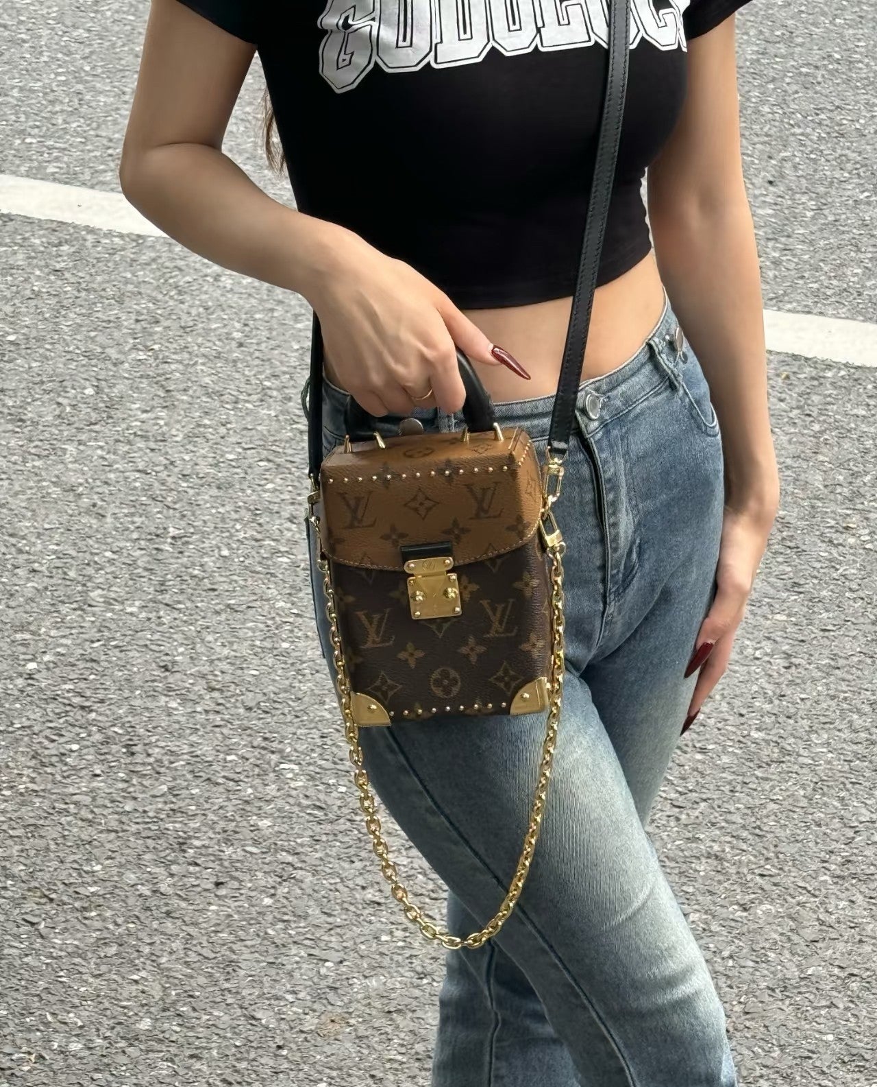 루이비통 카메라 박스 크로스백