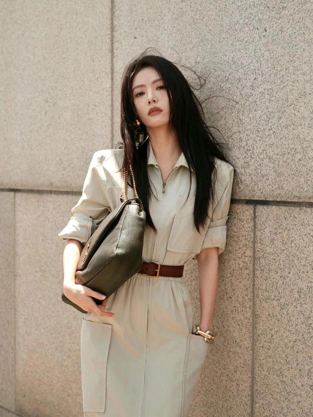 생로랑 칼립소백 그레인 램스킨 라지