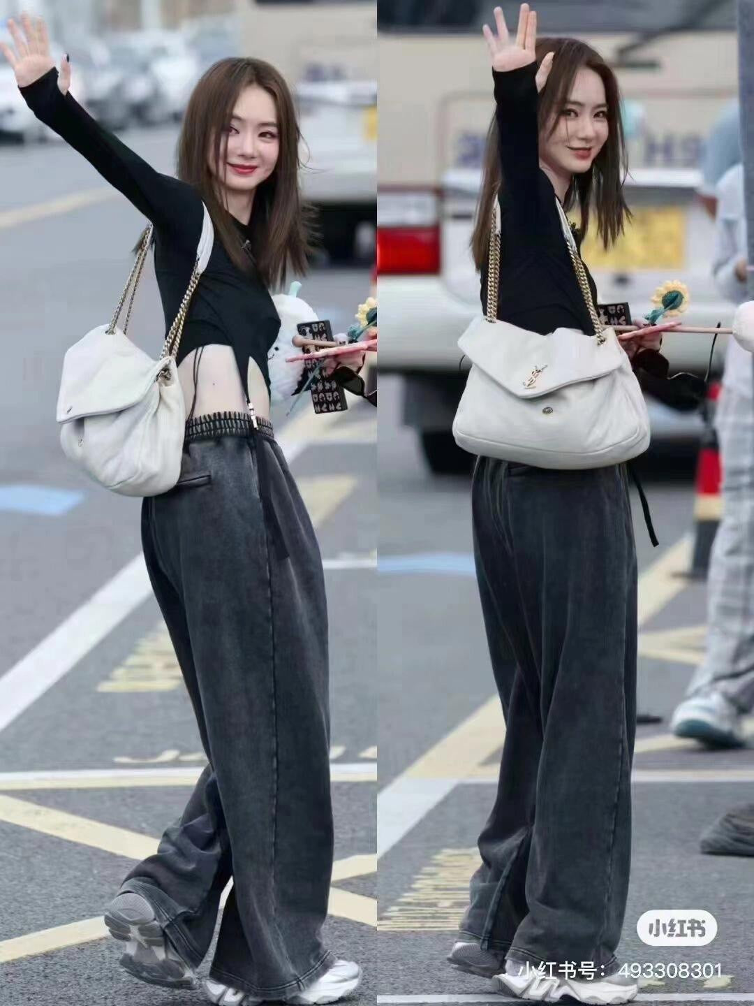 생로랑 칼립소백 그레인 램스킨 라지