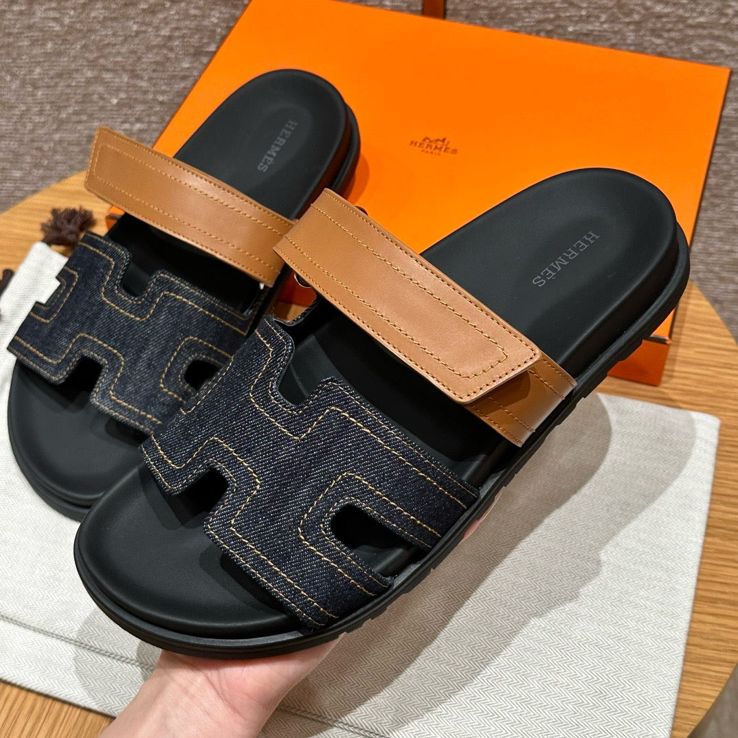 에르메스 CHYPRE 시프레 샌들 데님