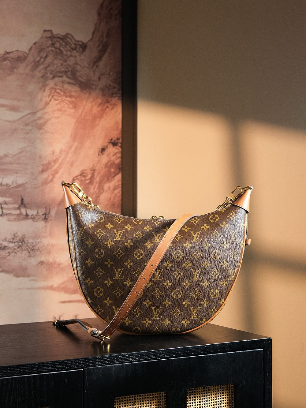 루이비통 모노그램 루프 호보백