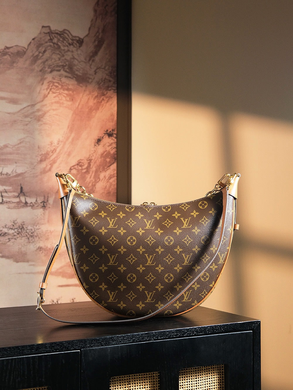 루이비통 모노그램 루프 호보백