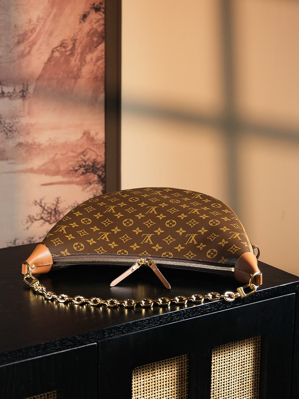 루이비통 모노그램 루프 호보백