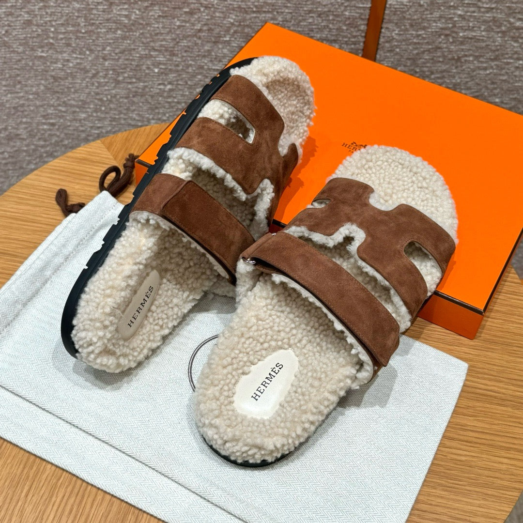 에르메스 CHYPRE 시프레 슬리퍼 양털