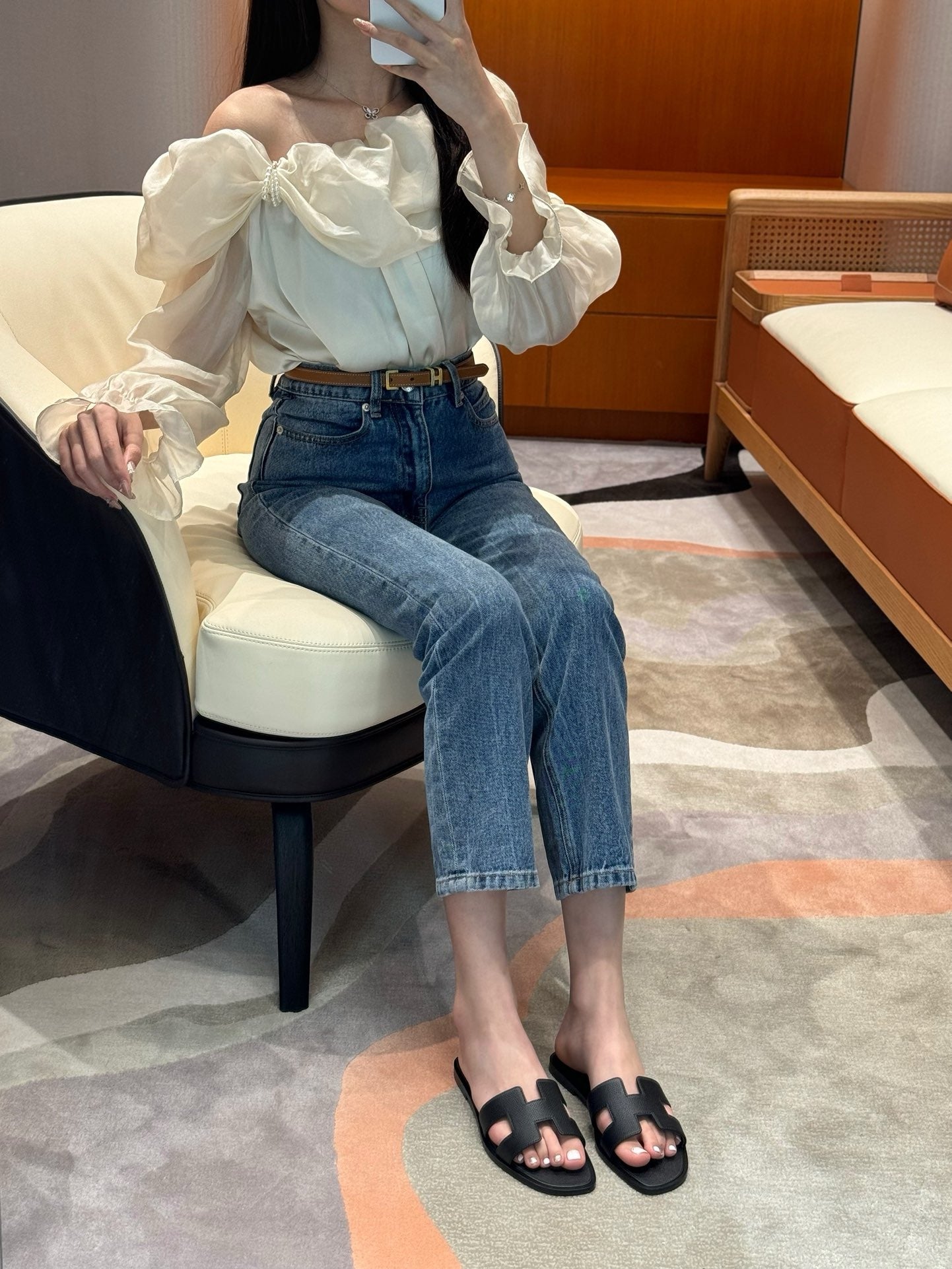 에르메스 Oran 오란 슬리퍼 앱송