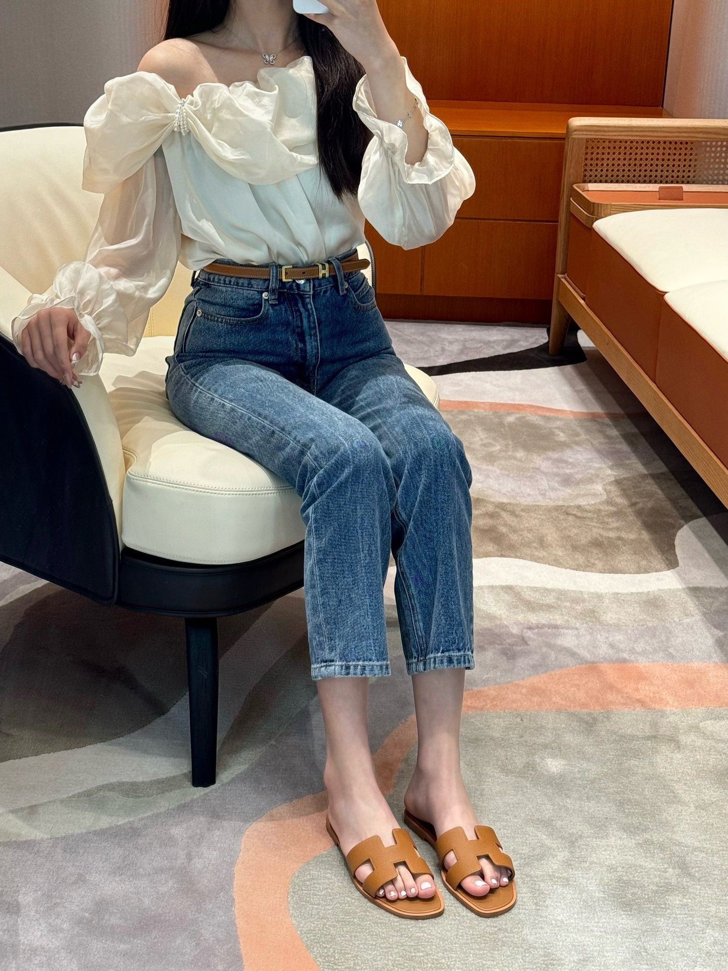 에르메스 Oran 오란 슬리퍼 앱송