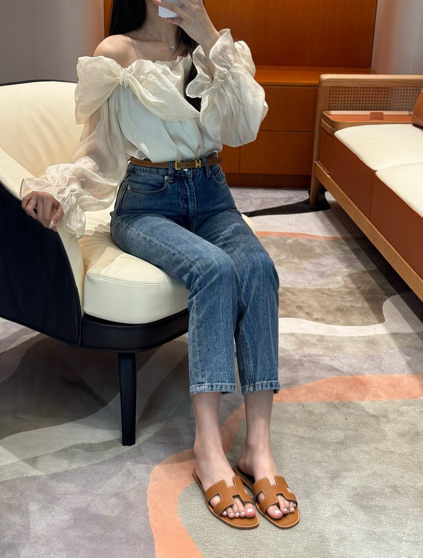 에르메스 Oran 오란 슬리퍼 앱송
