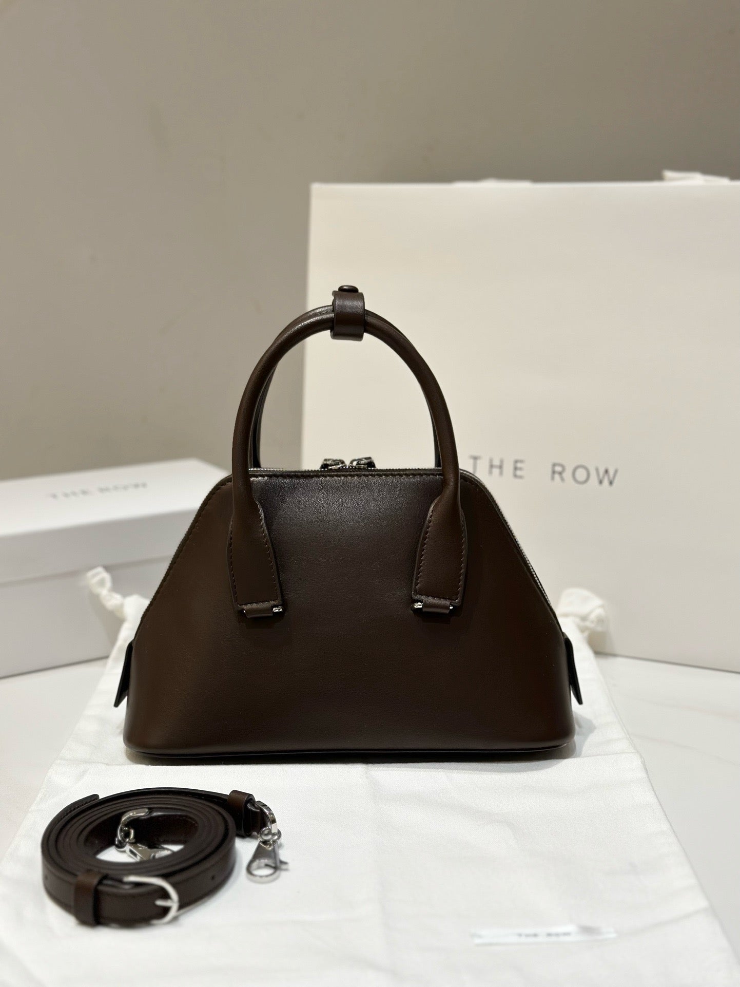 더로우 데본 레더 토트백 미니