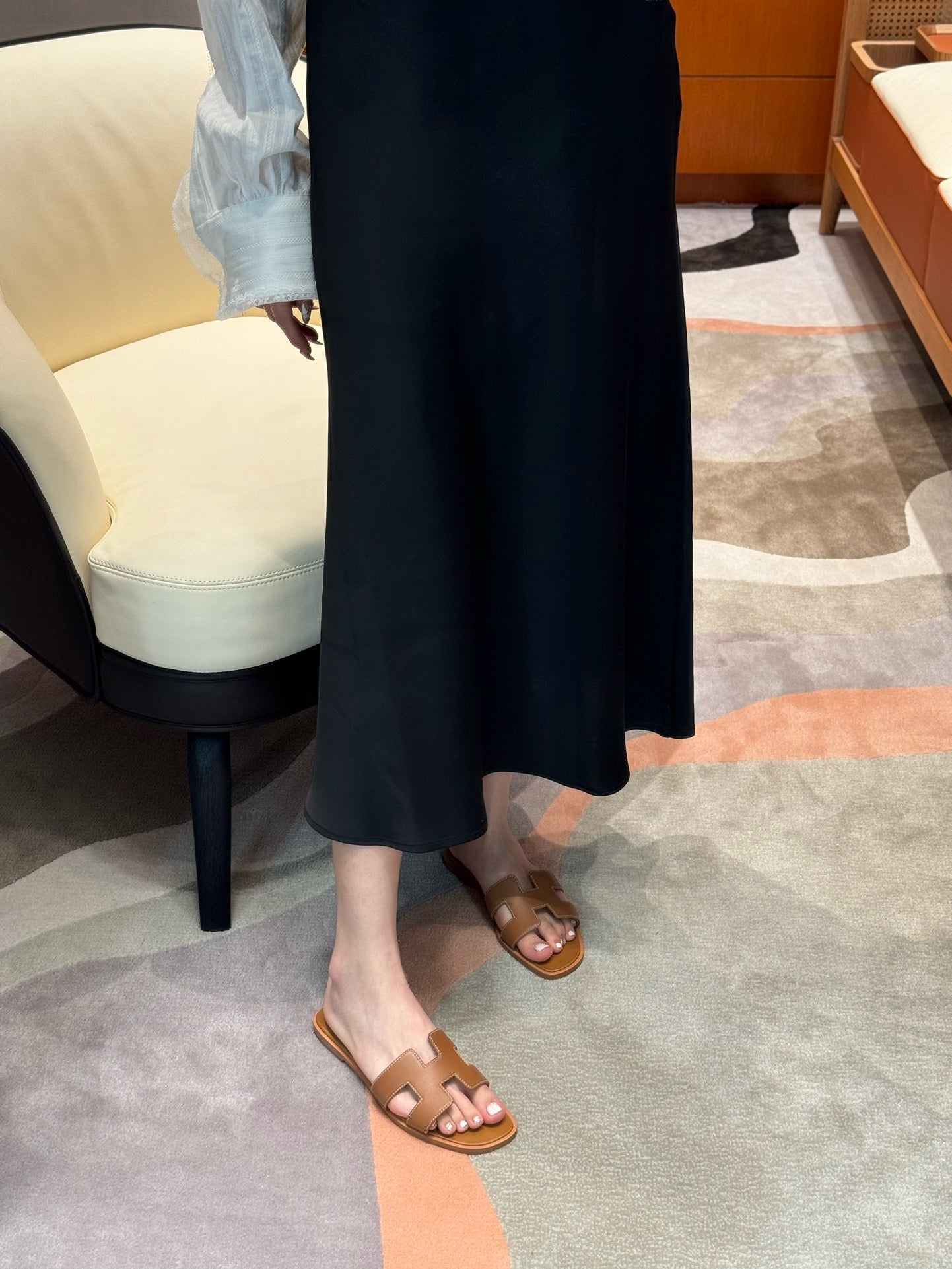 에르메스 Oran 오란 슬리퍼 스위프트