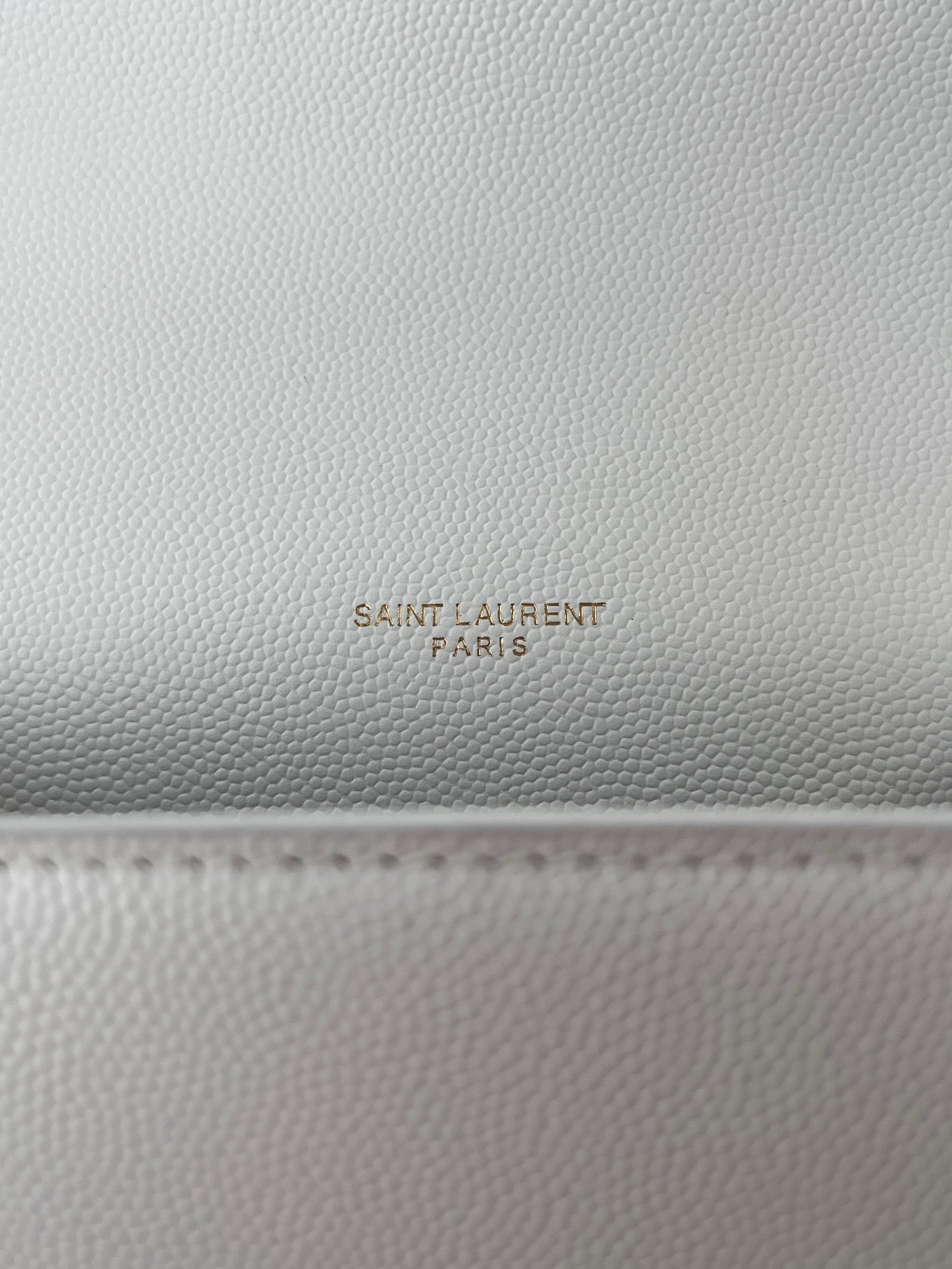 생로랑 케이트 테슬 체인백 스몰 (화이트)