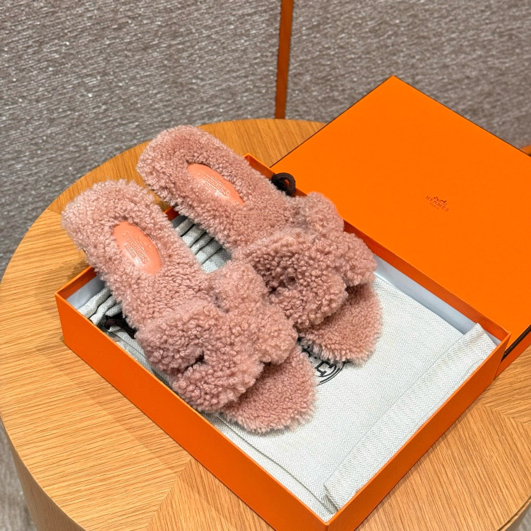 에르메스 Oran 오란 슬리퍼  시어링