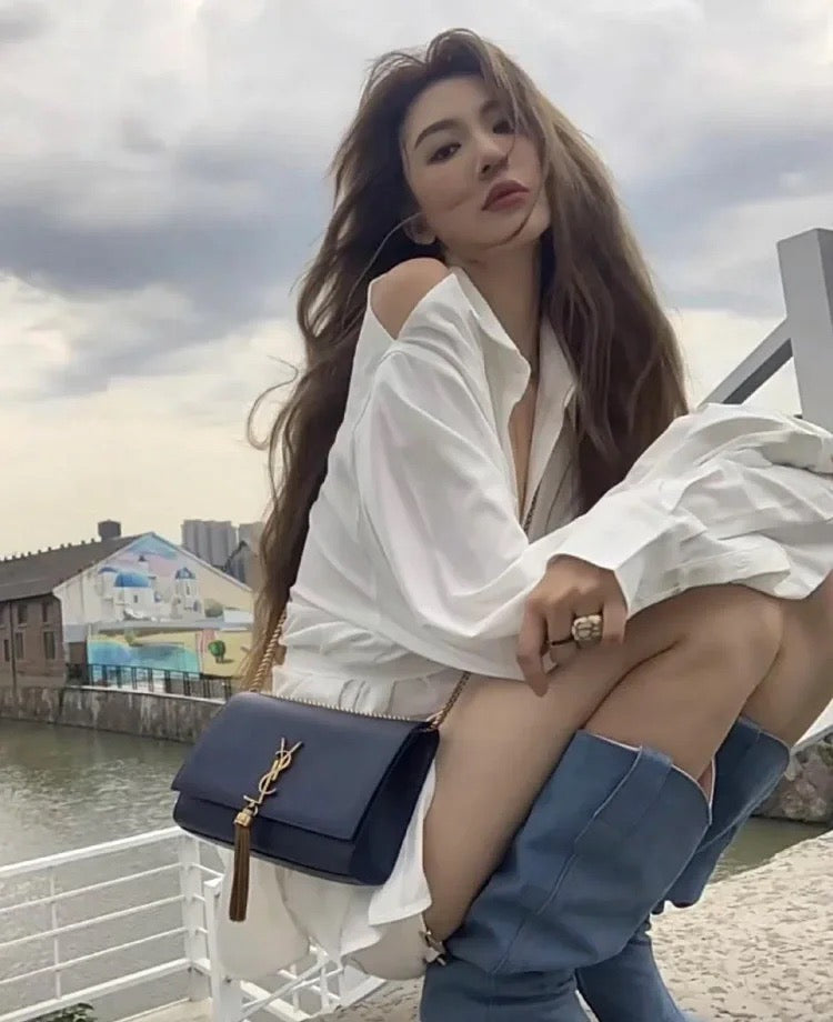 생로랑 케이트 테슬 체인백 미디움