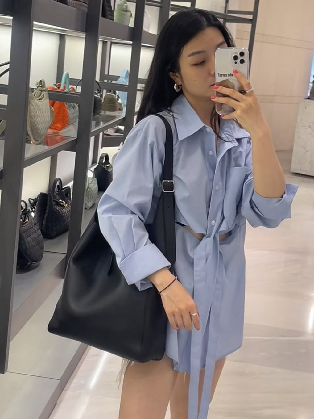 더로우 블레이크 호보 토트백