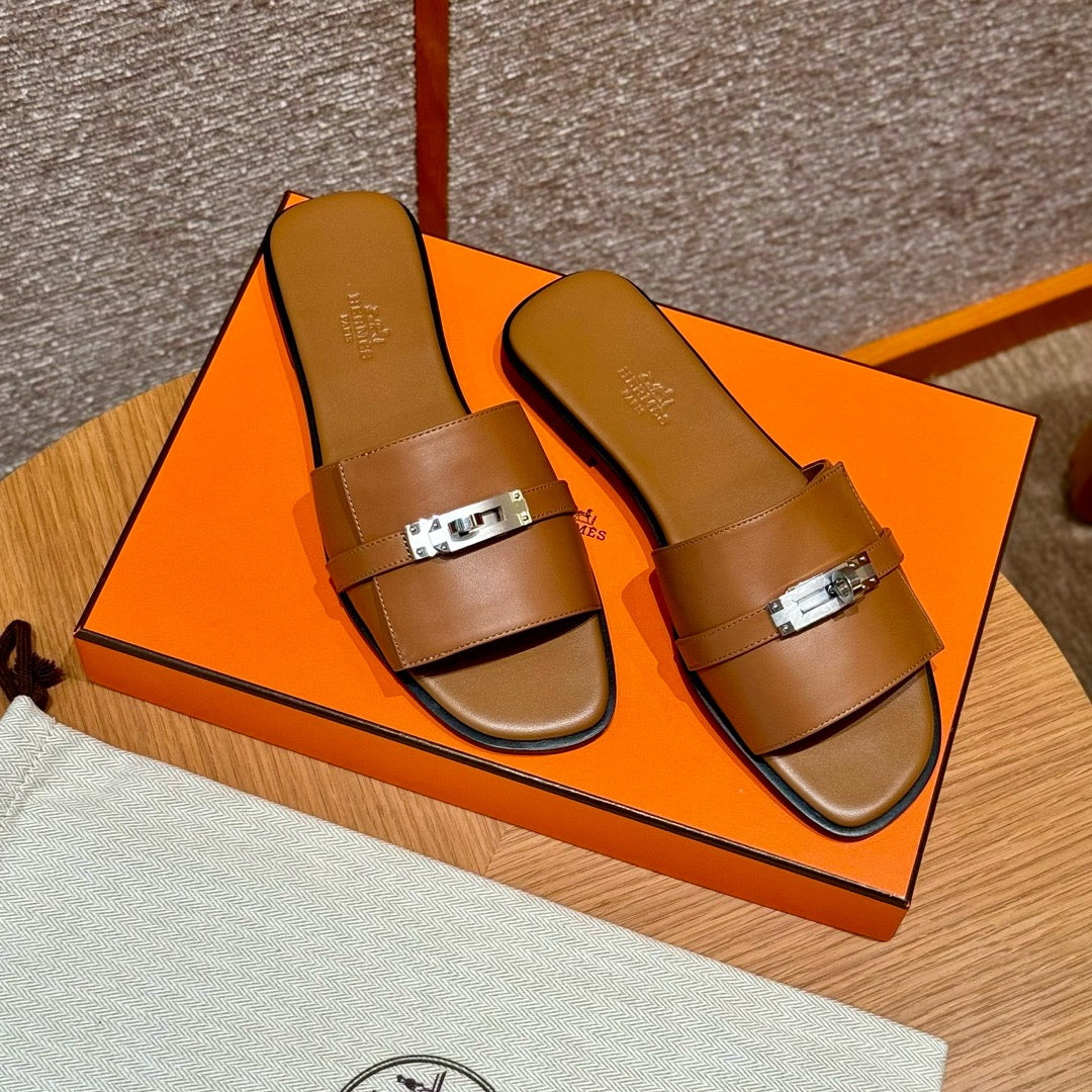 에르메스 Giulia 뮬 은장