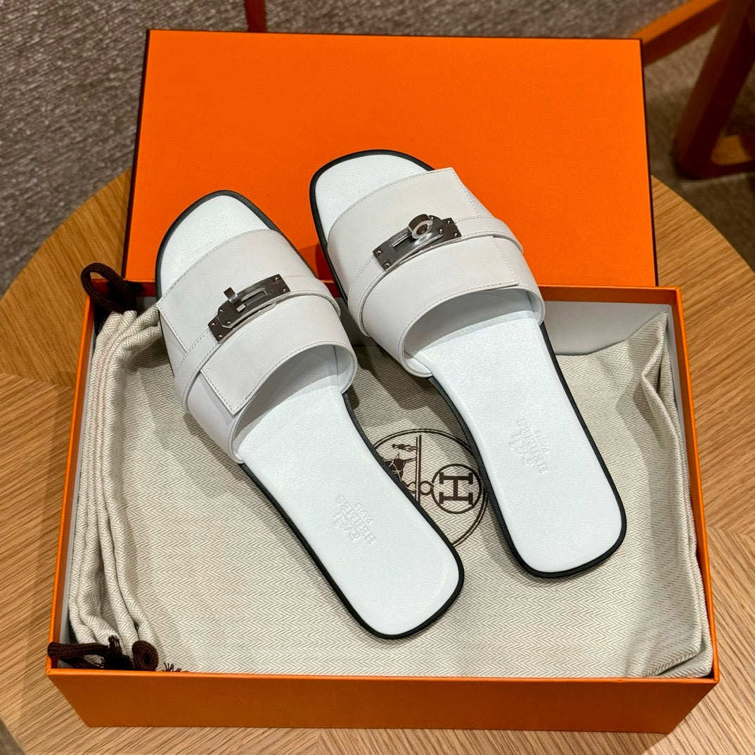 에르메스 Giulia 뮬 은장