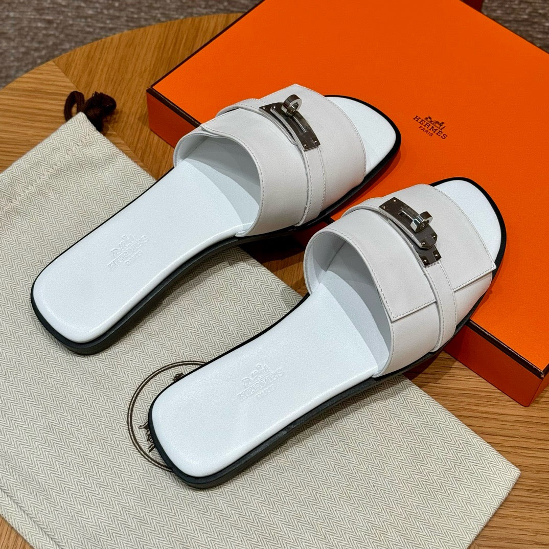 에르메스 Giulia 뮬 은장