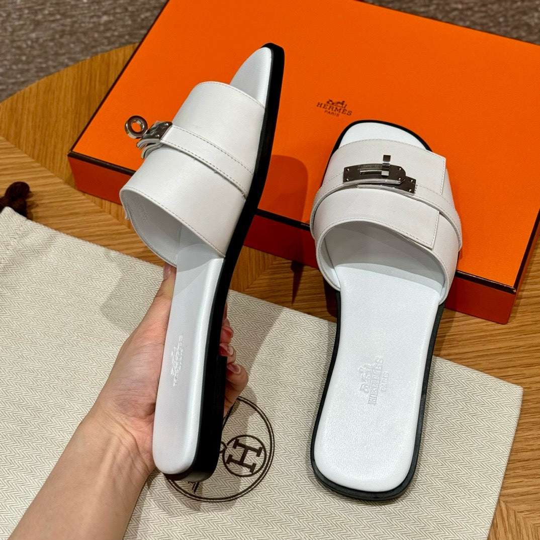 에르메스 Giulia 뮬 은장