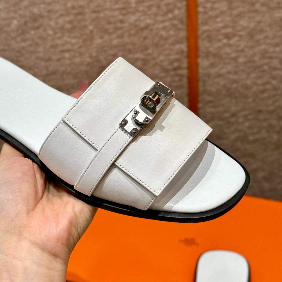 에르메스 Giulia 뮬 은장