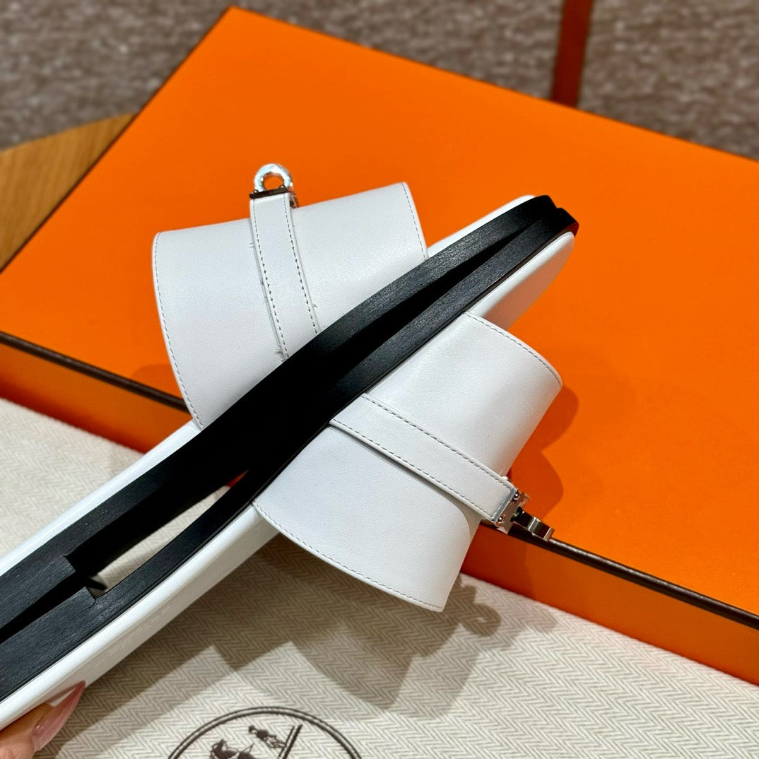 에르메스 Giulia 뮬 은장