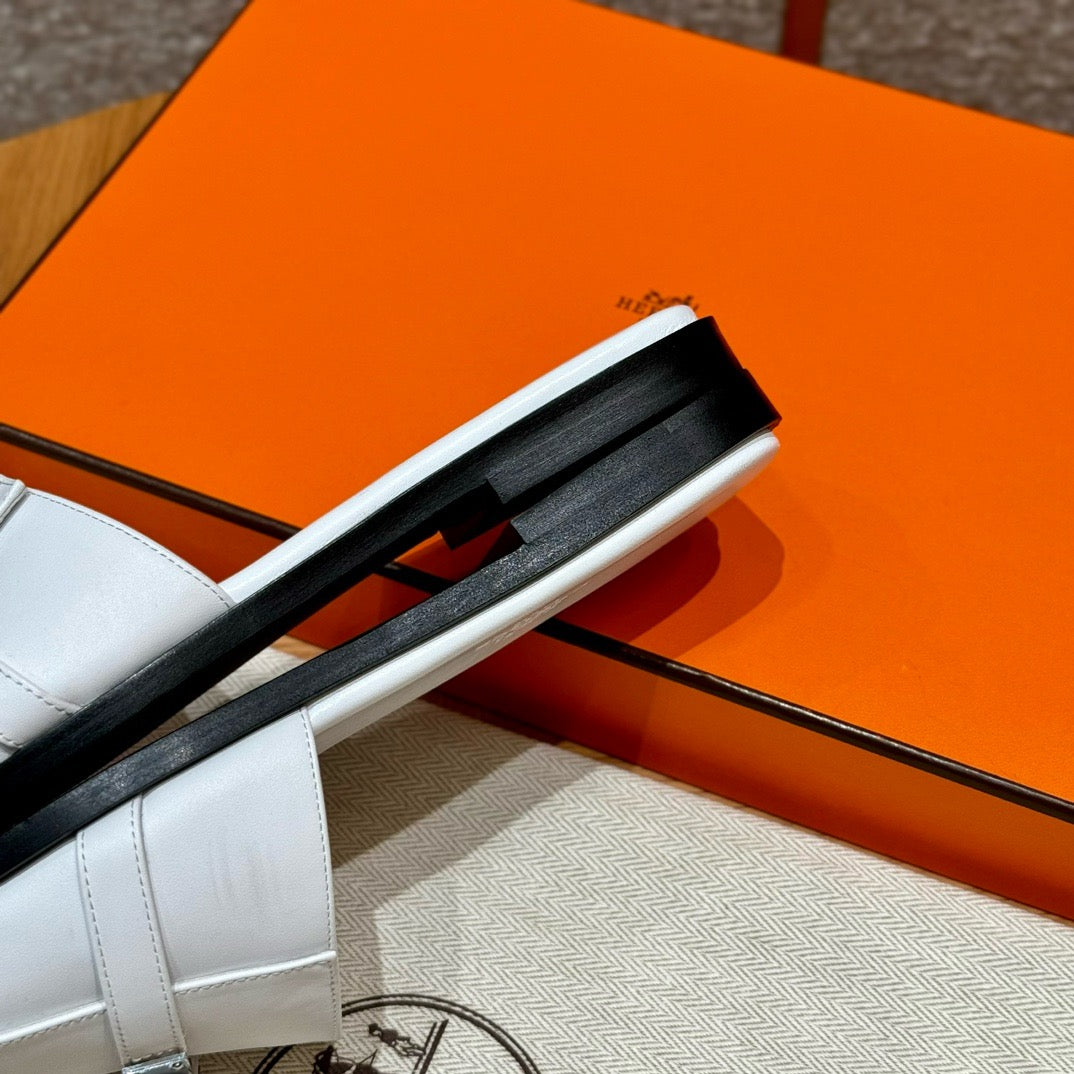 에르메스 Giulia 뮬 은장