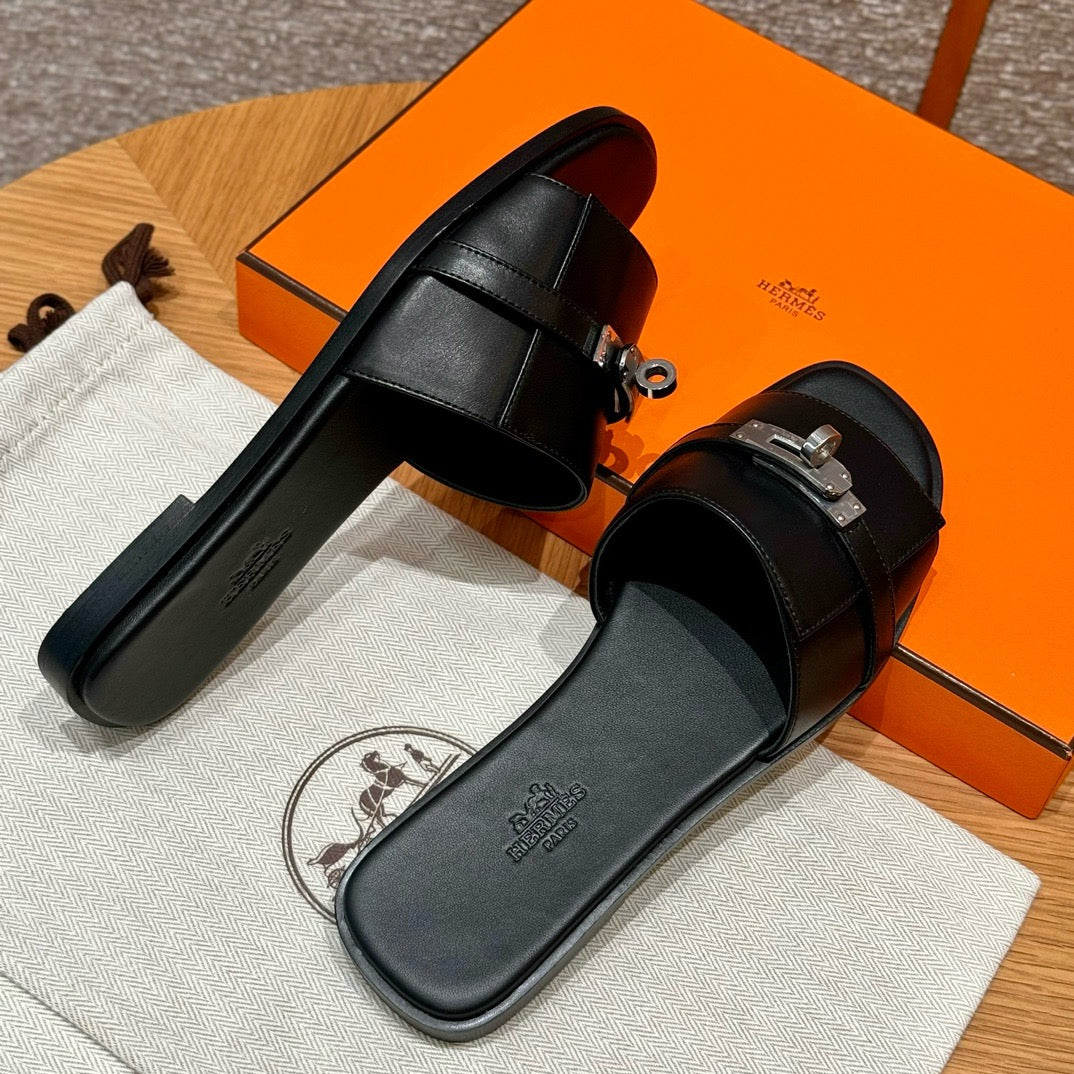 에르메스 Giulia 뮬 은장