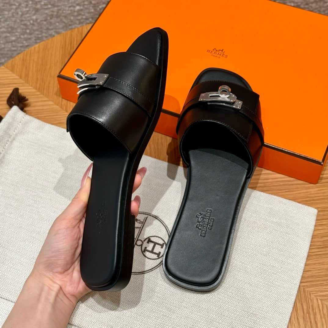 에르메스 Giulia 뮬 은장
