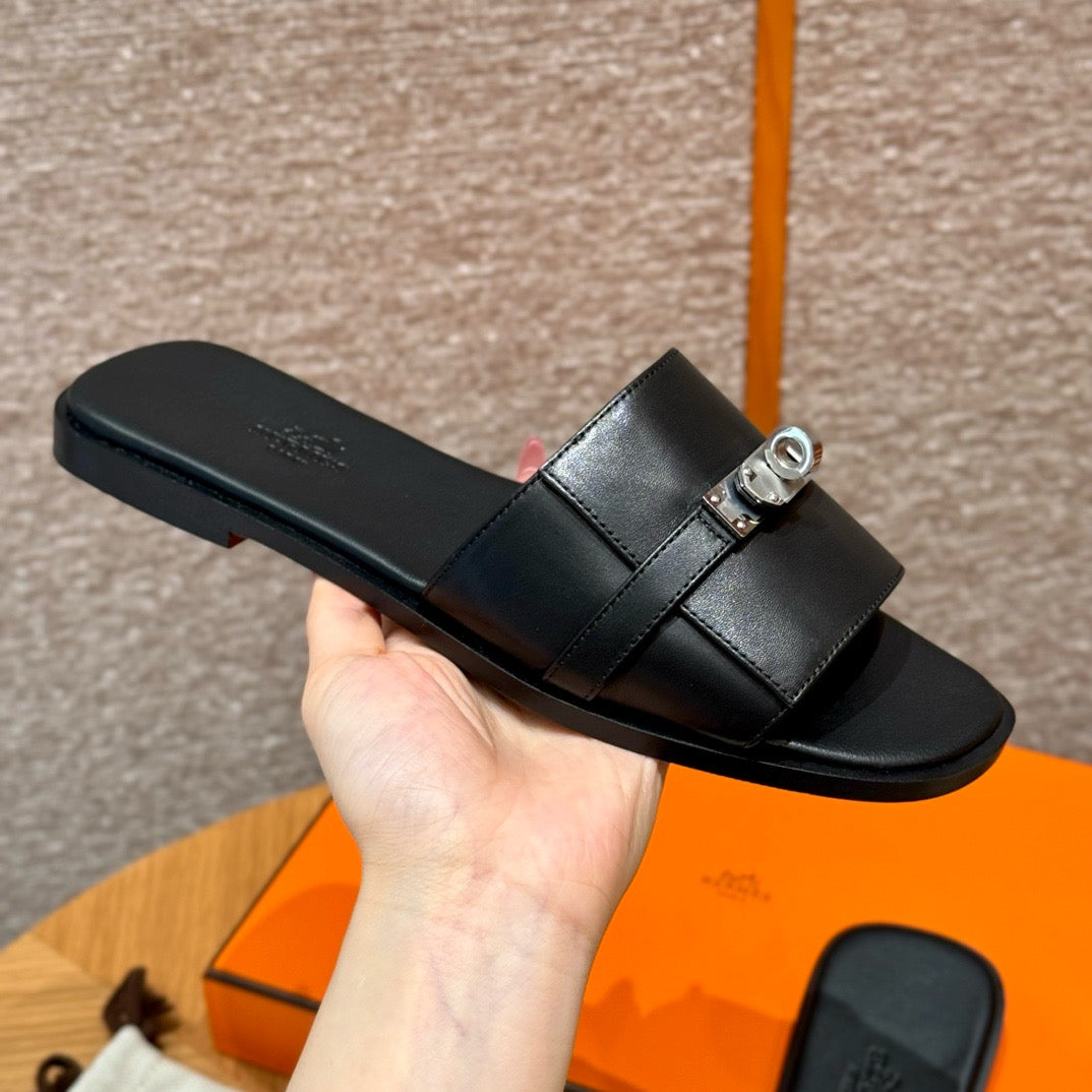 에르메스 Giulia 뮬 은장