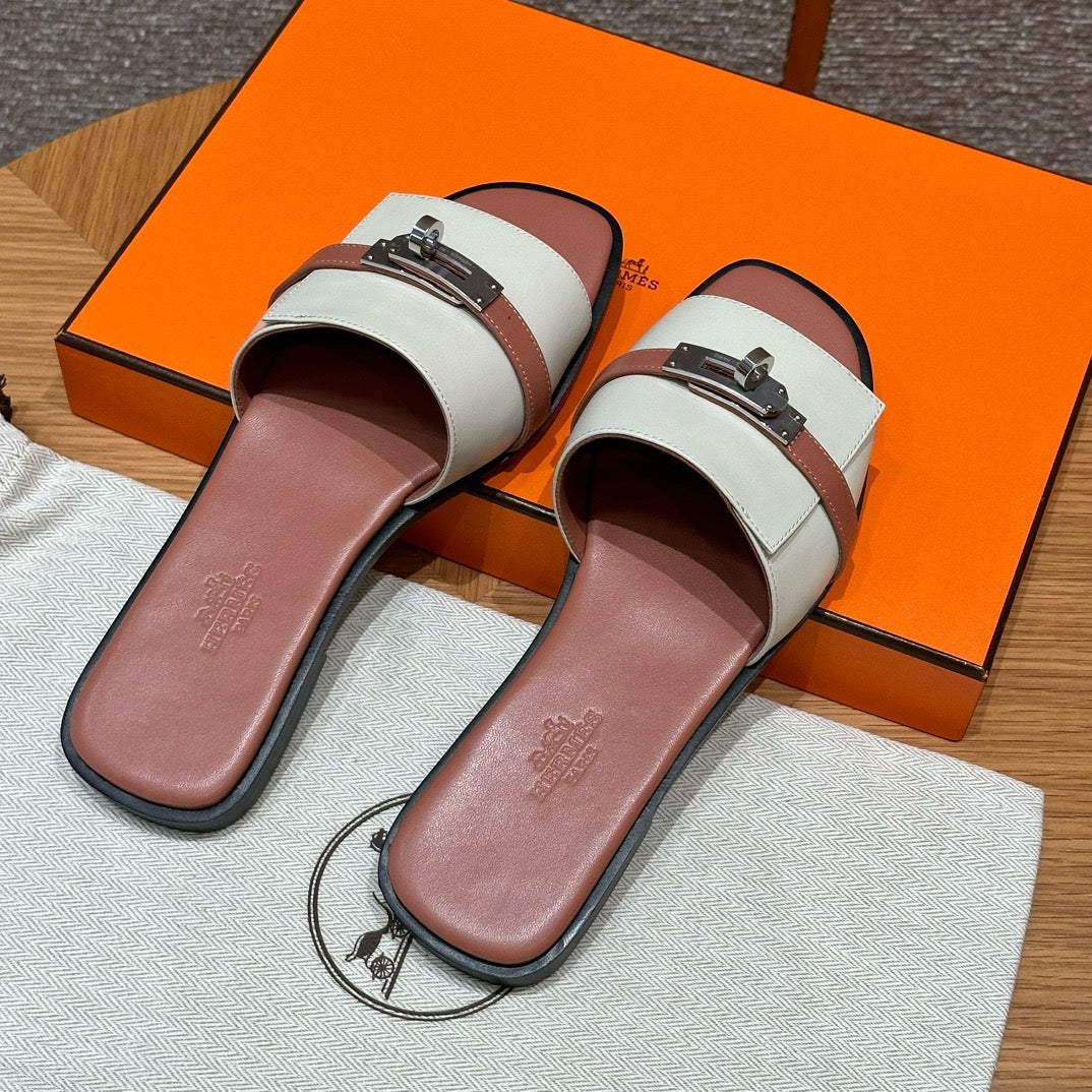 에르메스 Giulia 뮬 은장