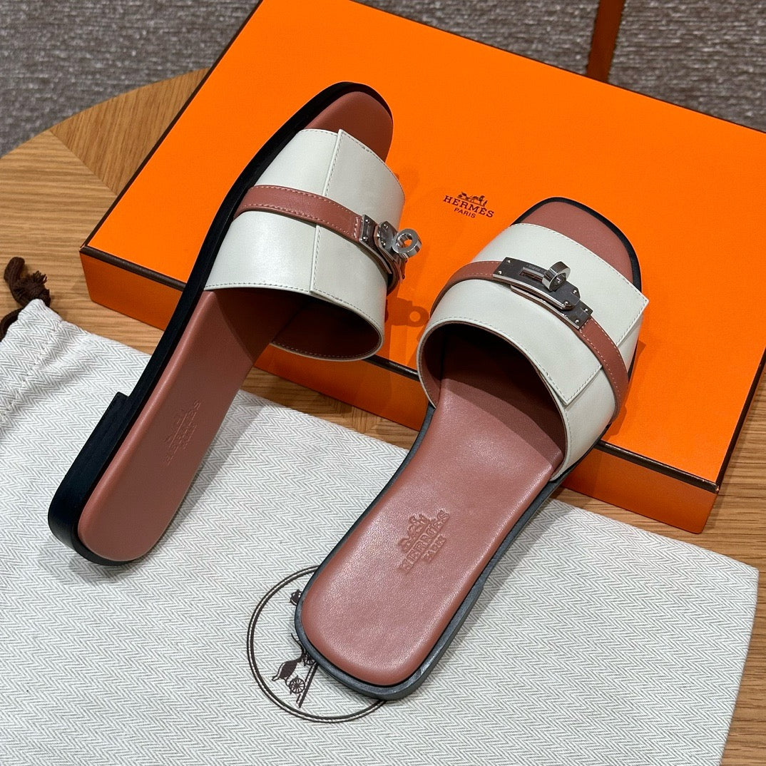 에르메스 Giulia 뮬 은장