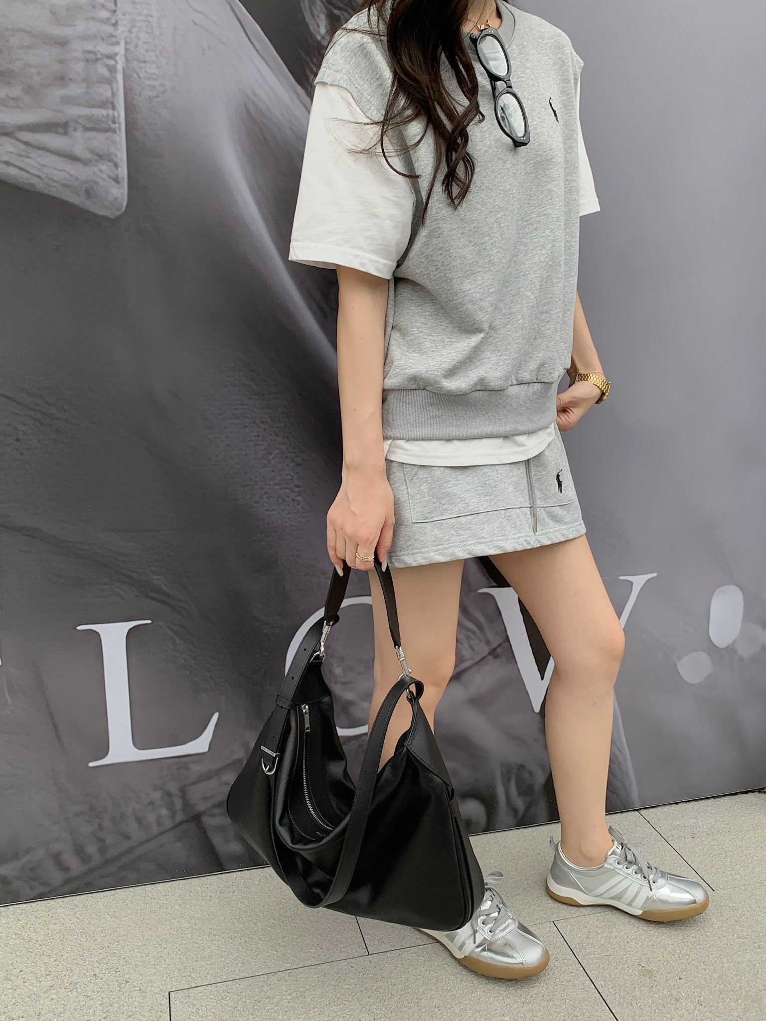 셀린느 로미 숄더백 라지
