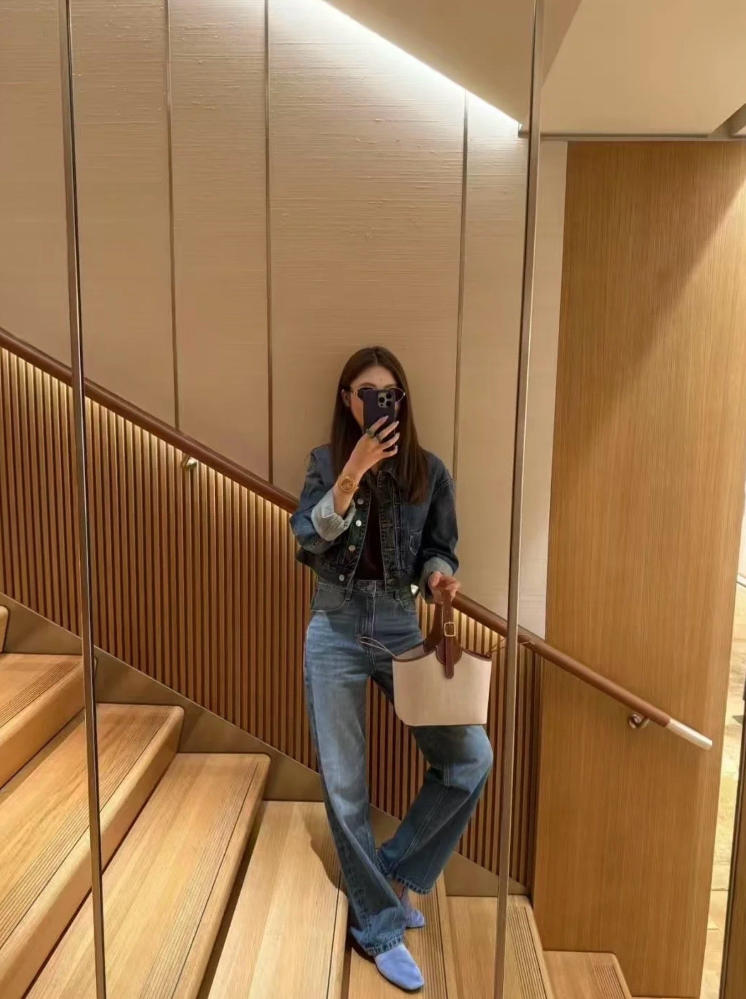 로로피아나 보빈 토트백 코튼