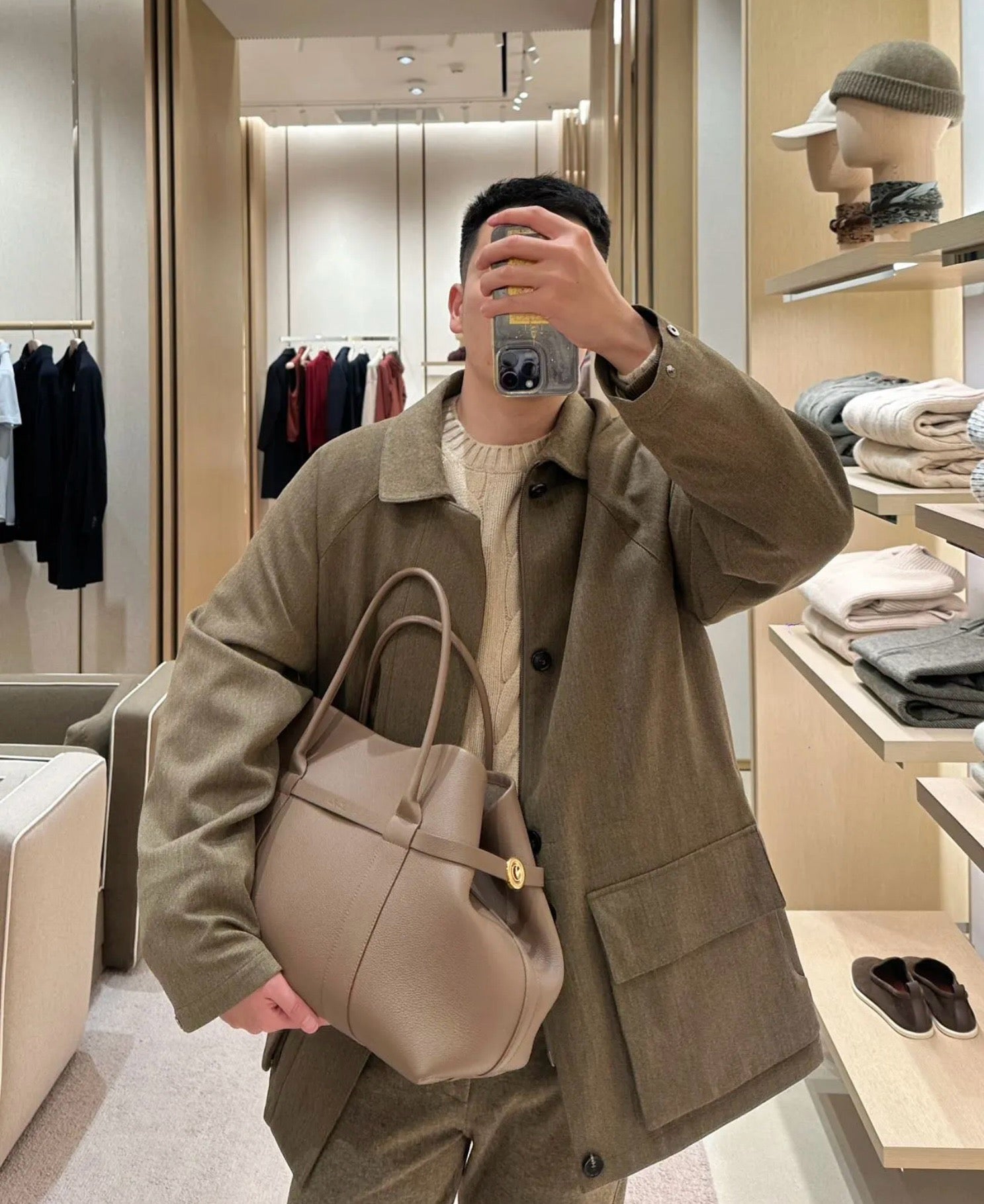 로로피아나 기에라 쇼퍼백 라지