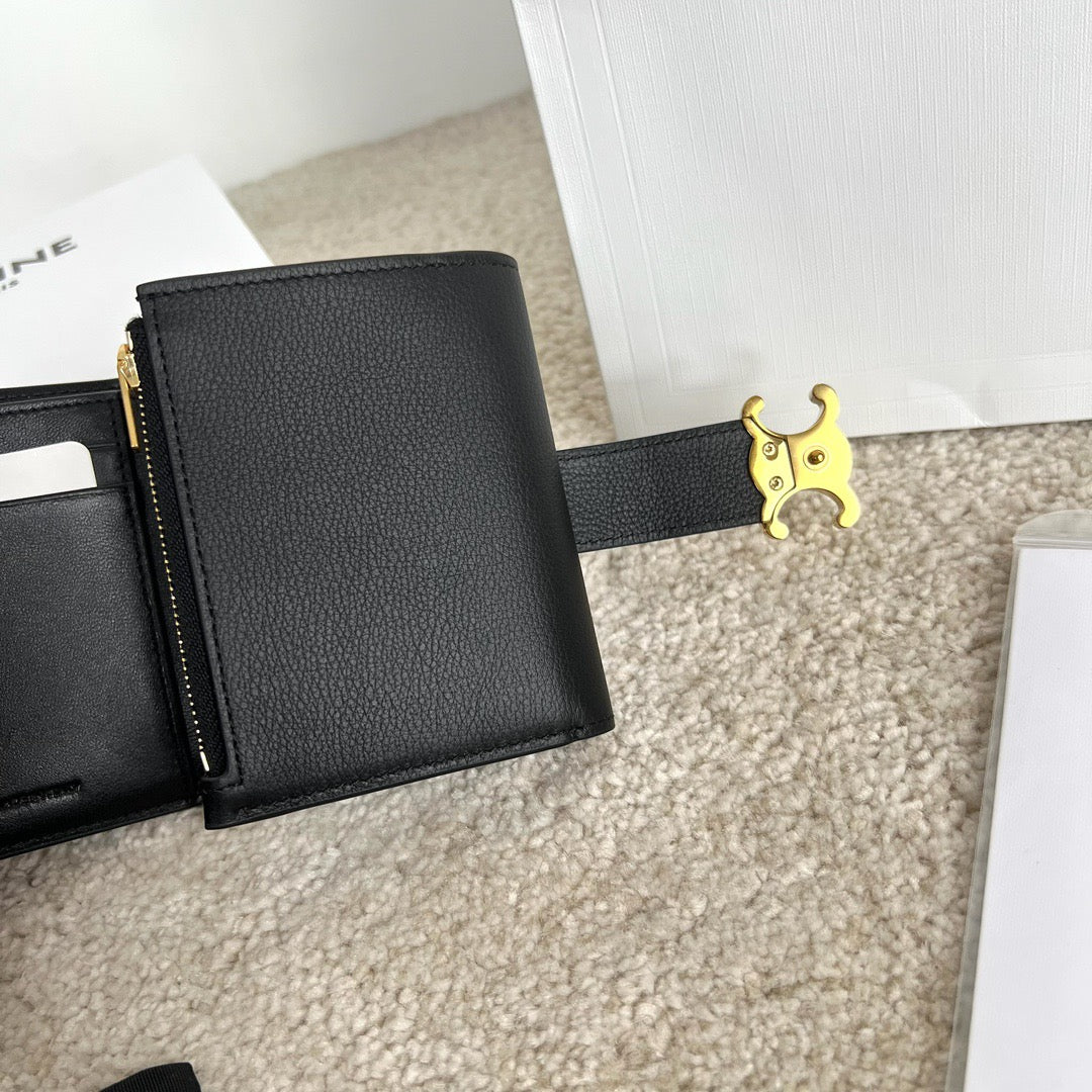 셀린느 그레인 니노 파인 스트랩 지갑