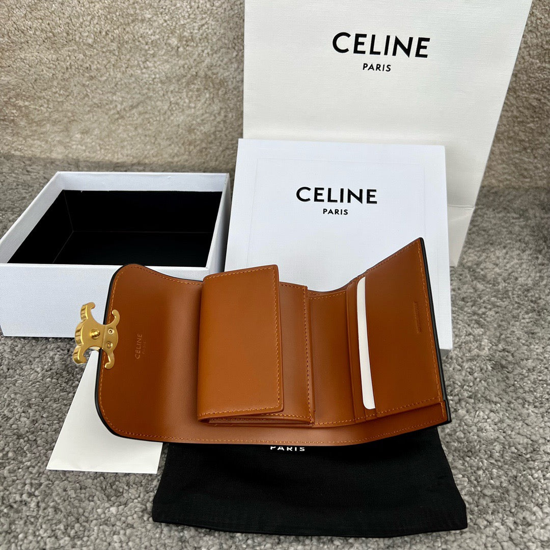 셀린느 트리옹프 캔버스 반지갑