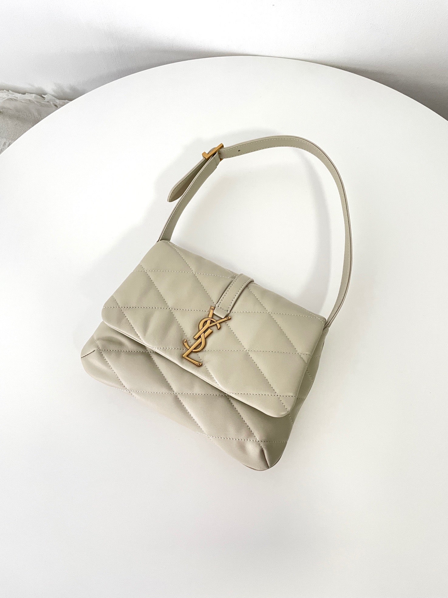 생로랑 LE 57 숄더백 퀼티드 램스킨