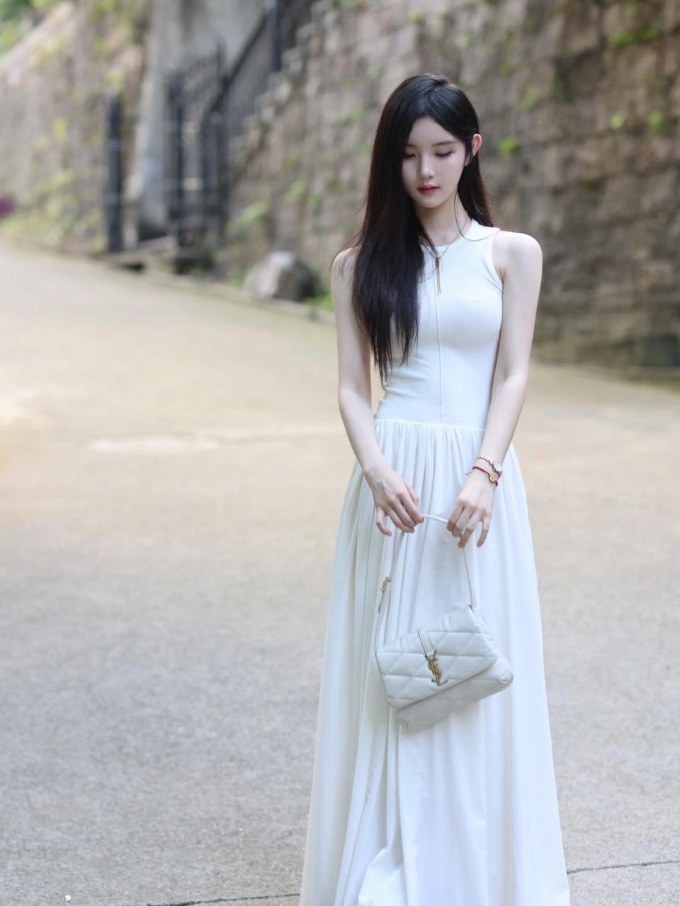 생로랑 LE 57 숄더백 퀼티드 램스킨