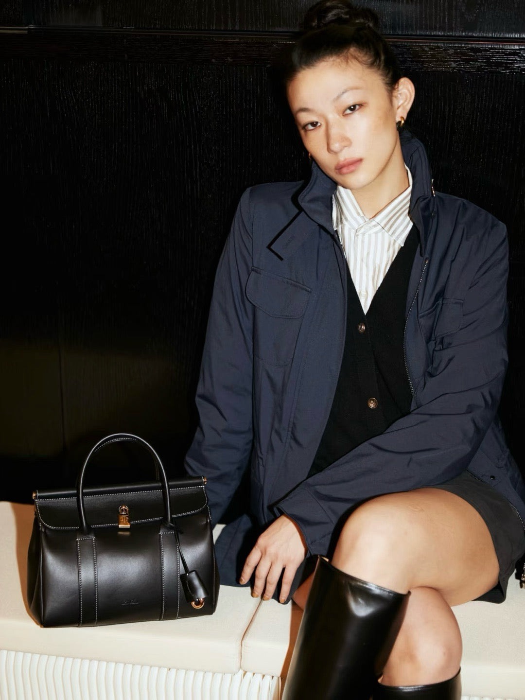 로로피아나 룸백 L25 (블랙)