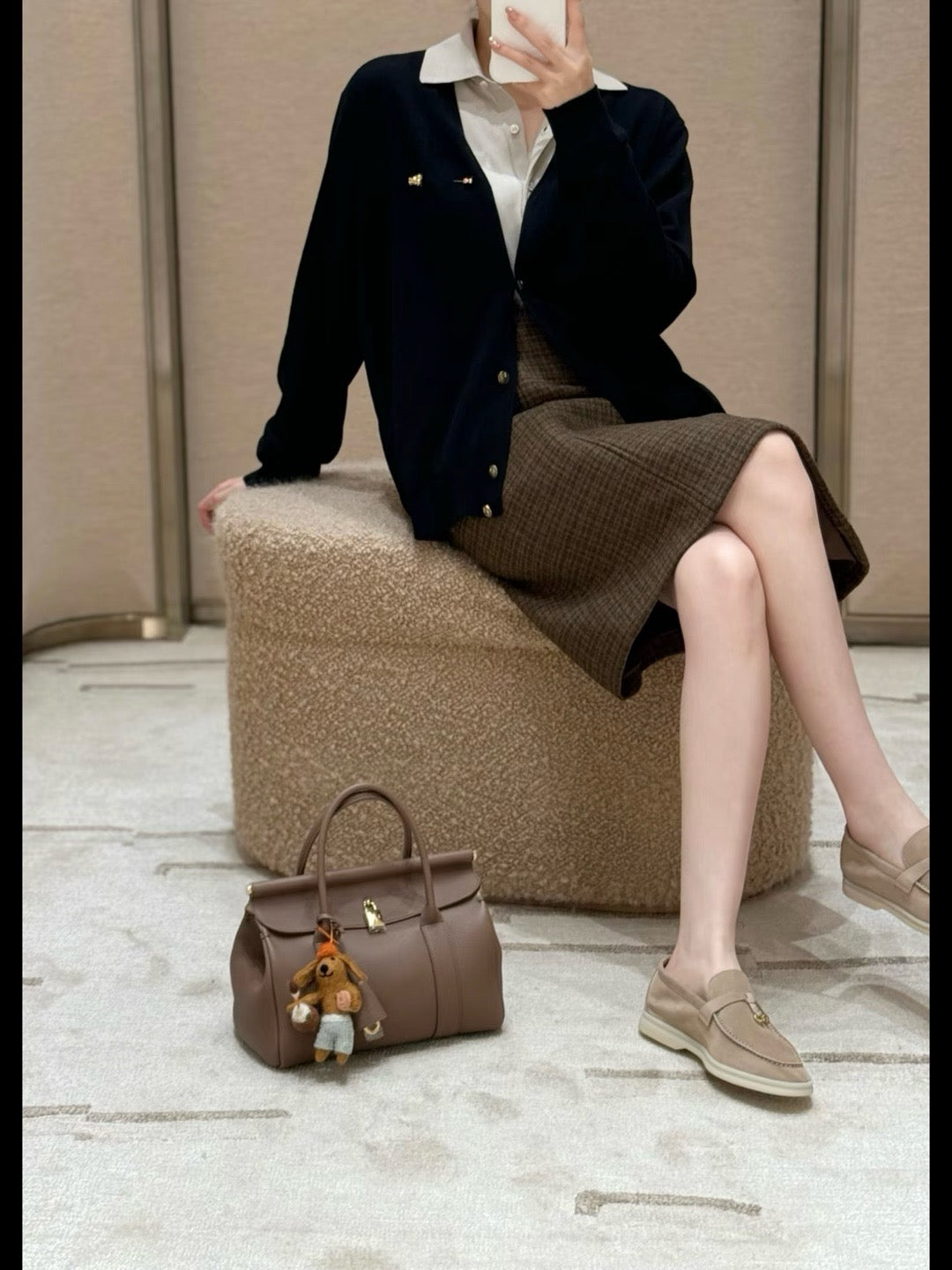 로로피아나 룸백 L25 (레인 드롭스)