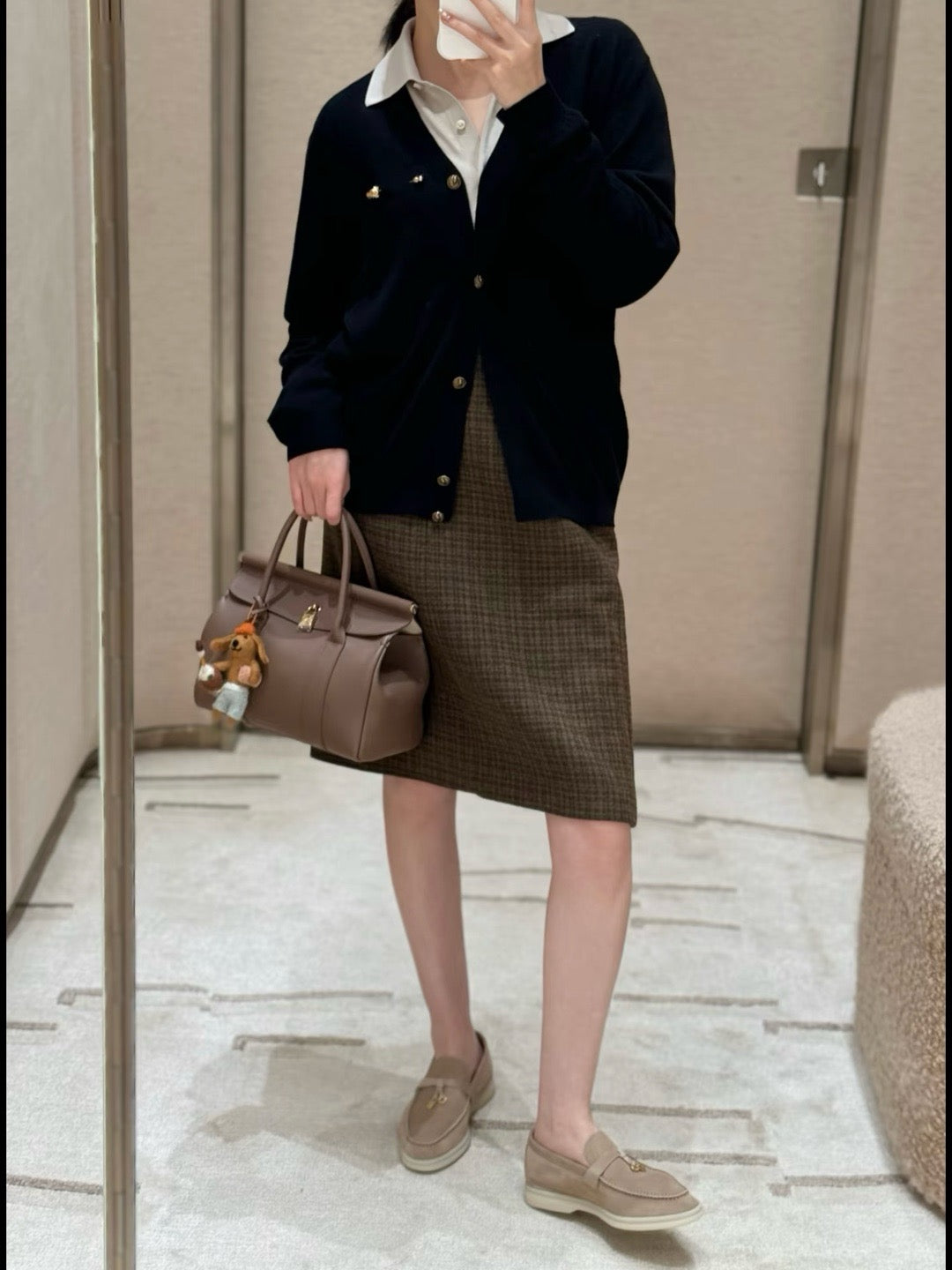 로로피아나 룸백 L25 (레인 드롭스)