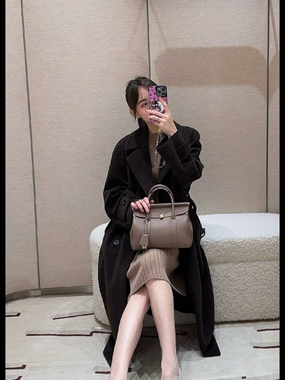 로로피아나 룸백 L25 (레인 드롭스)