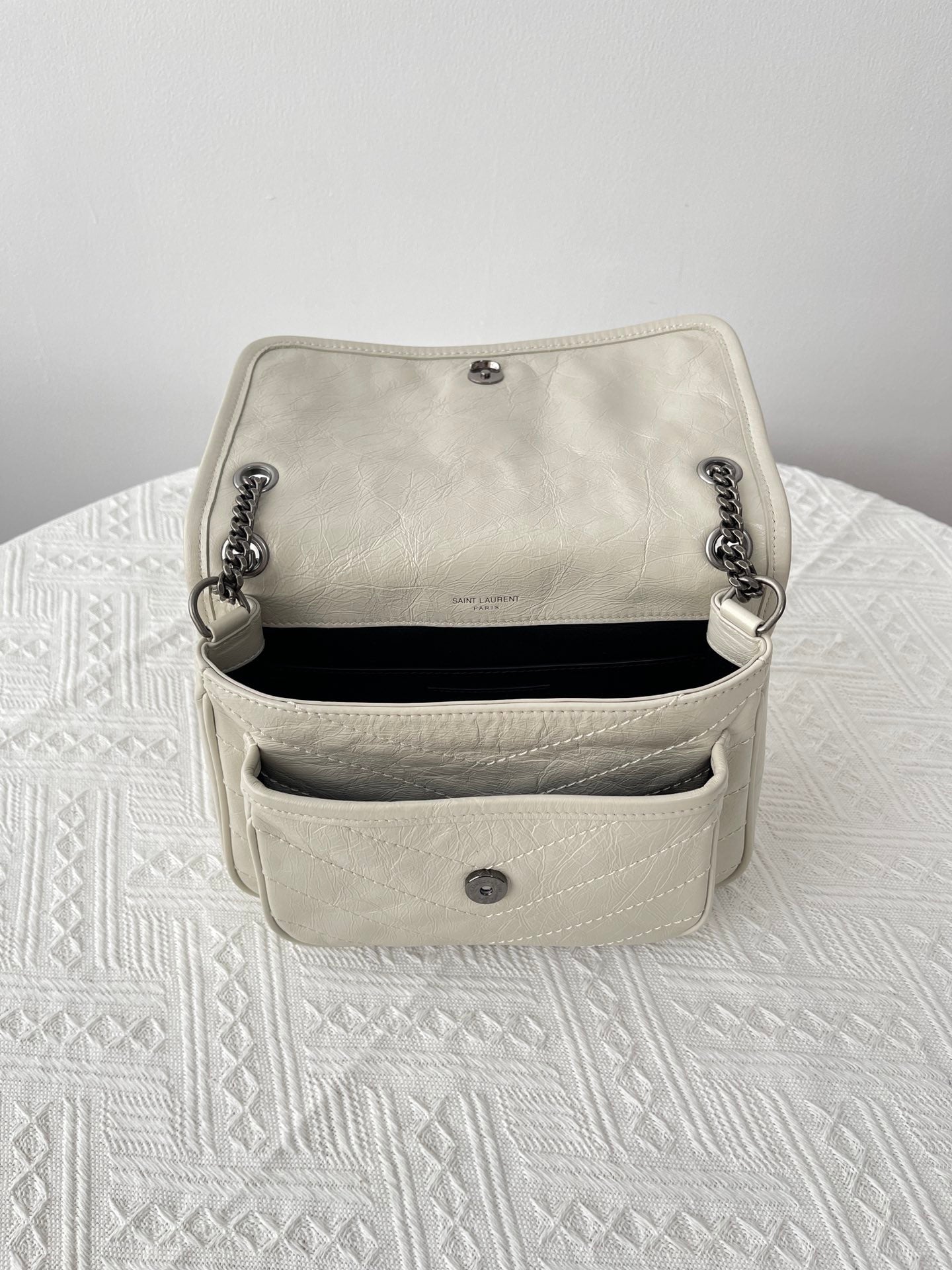 생로랑 니키백 베이비 빈티지 레더