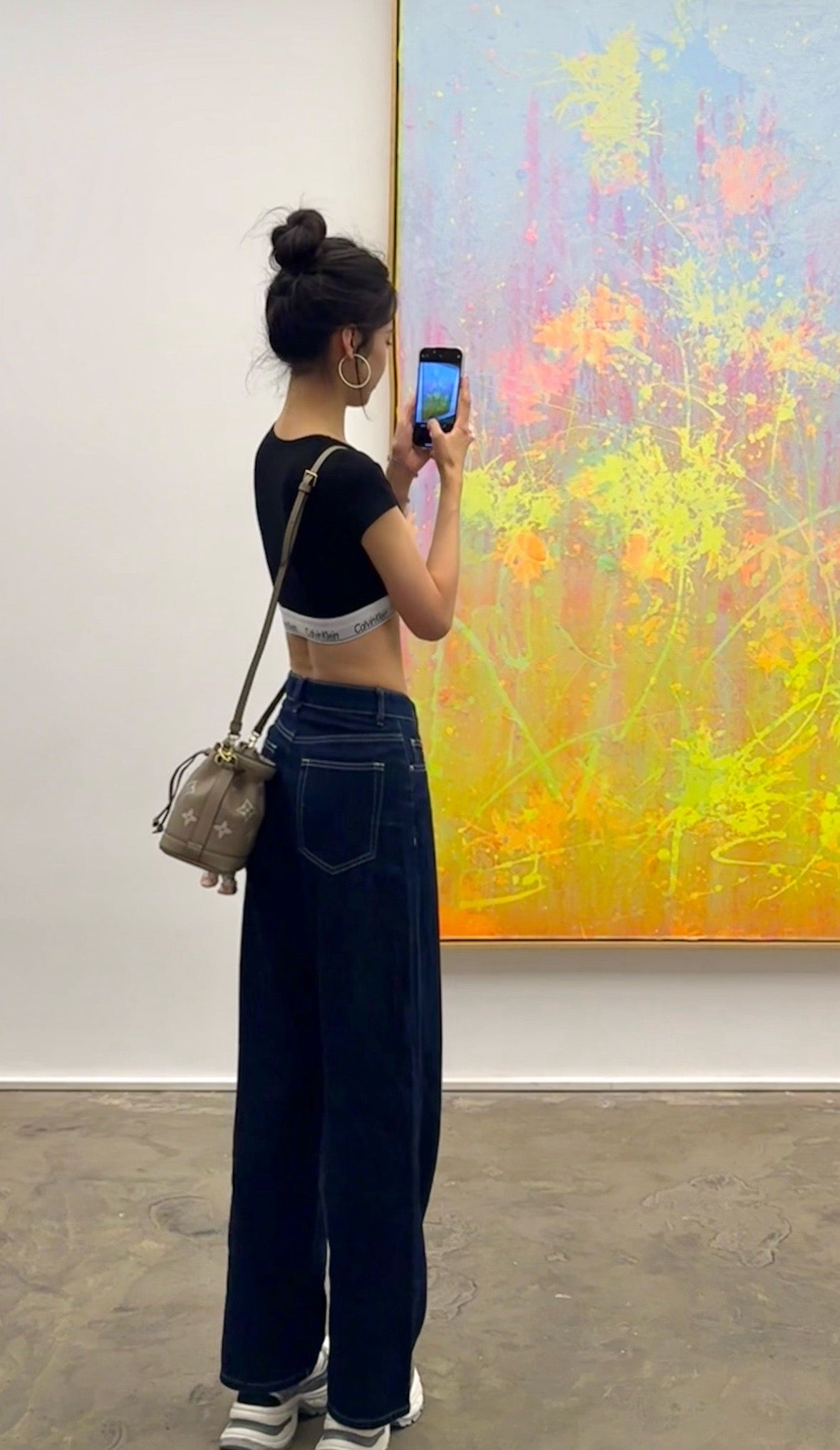 루이비통 앙프렝뜨 바이컬러 나노 노에 버킷백