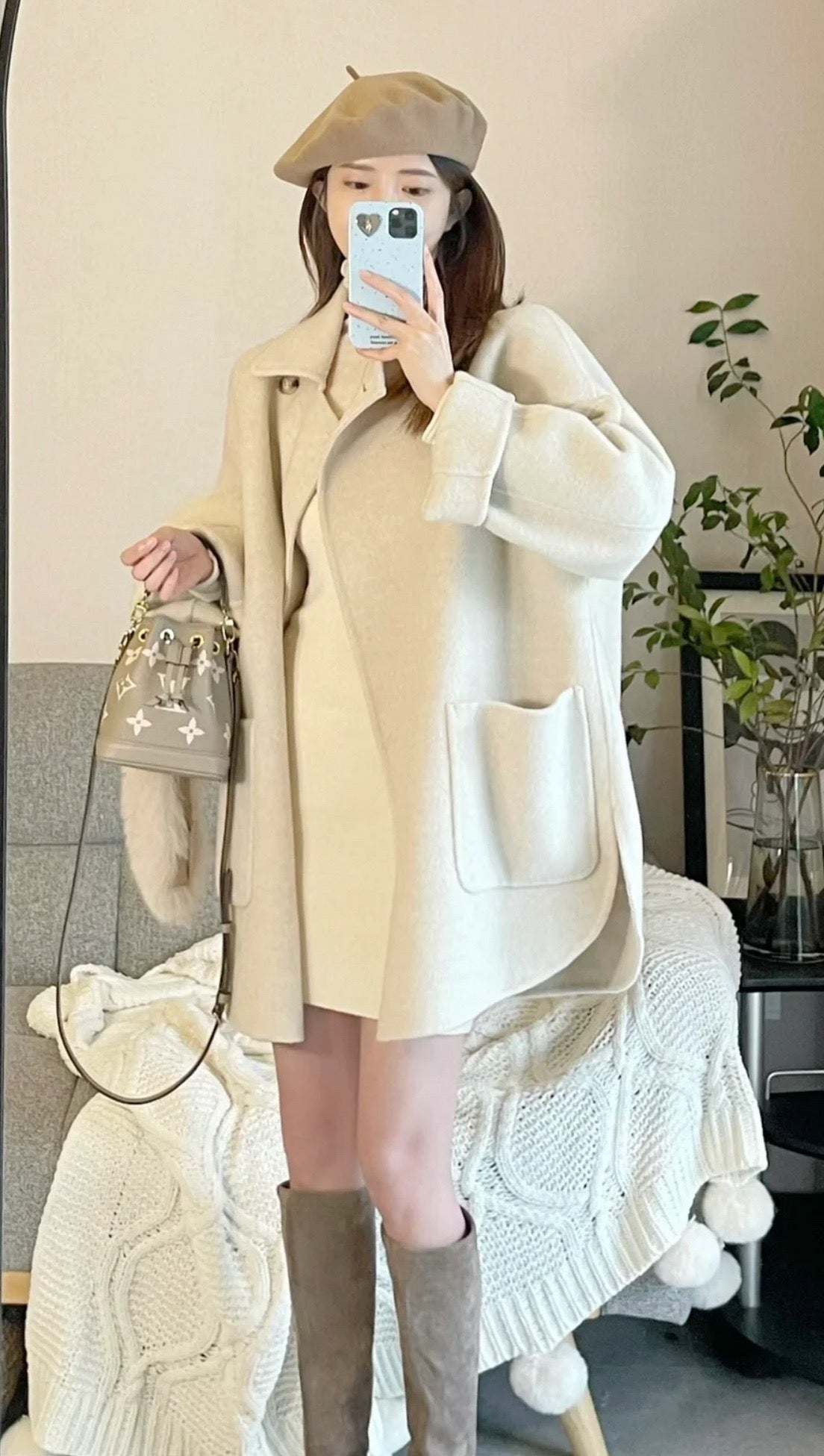 루이비통 앙프렝뜨 바이컬러 나노 노에 버킷백