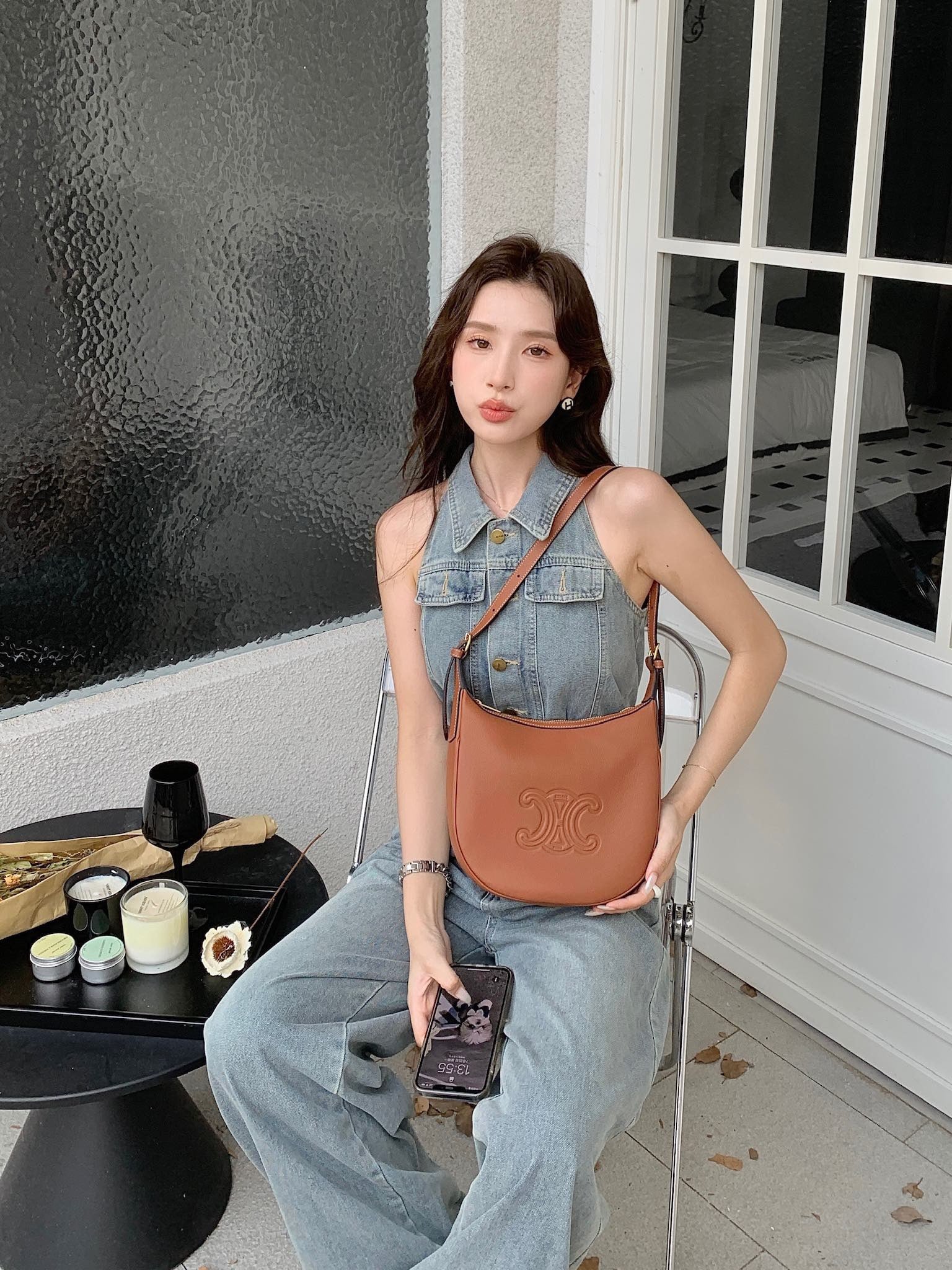 셀린느 엘로이즈백 레더 스몰