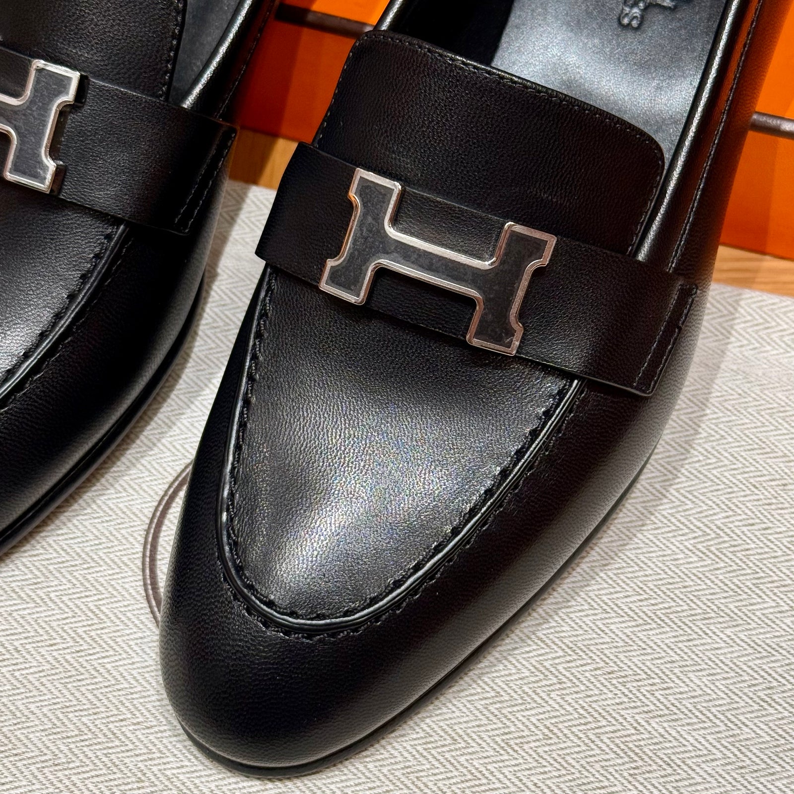 에르메스 Paris 파리 로퍼 은장