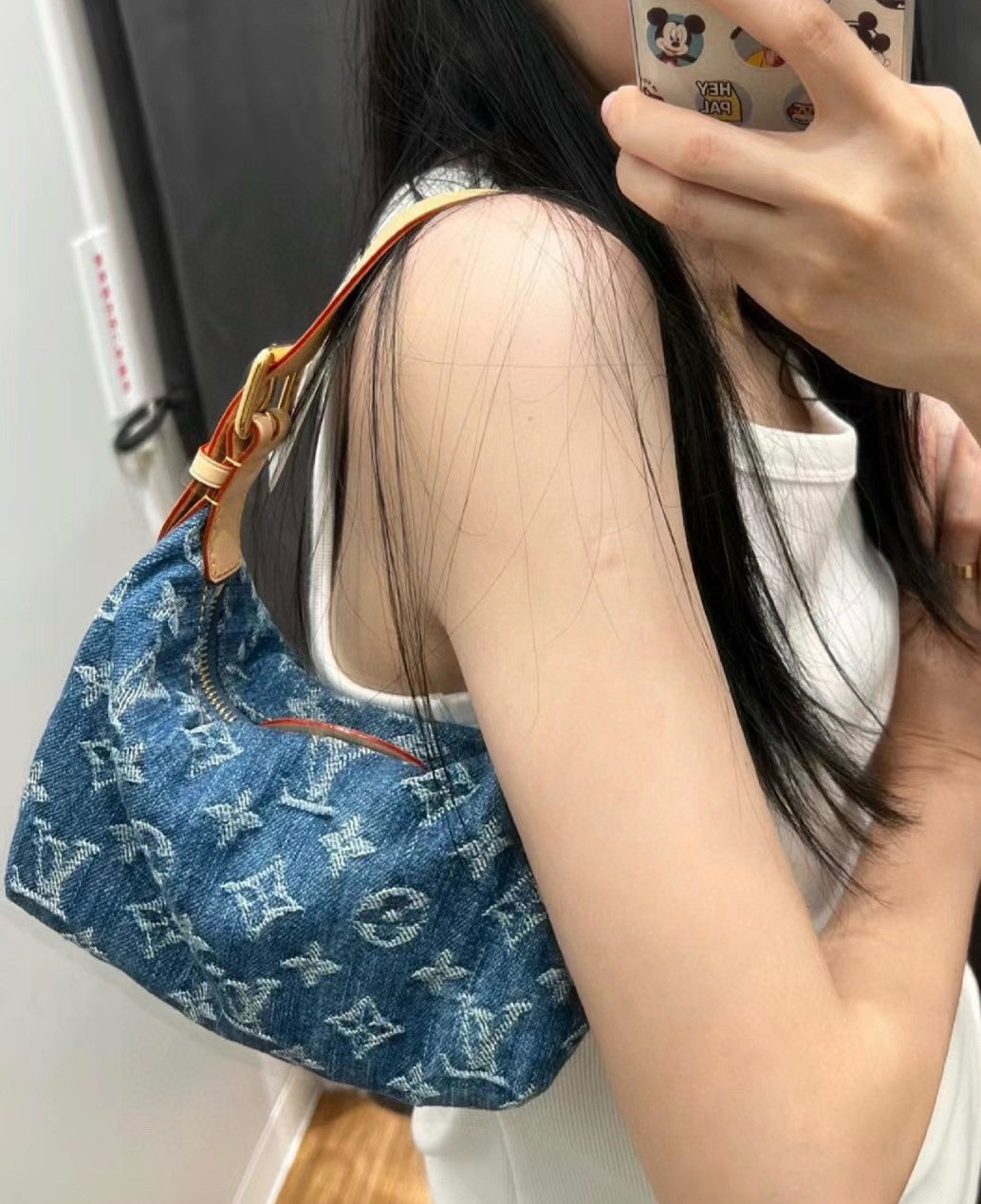 루이비통 데님 힐스 포쉐트