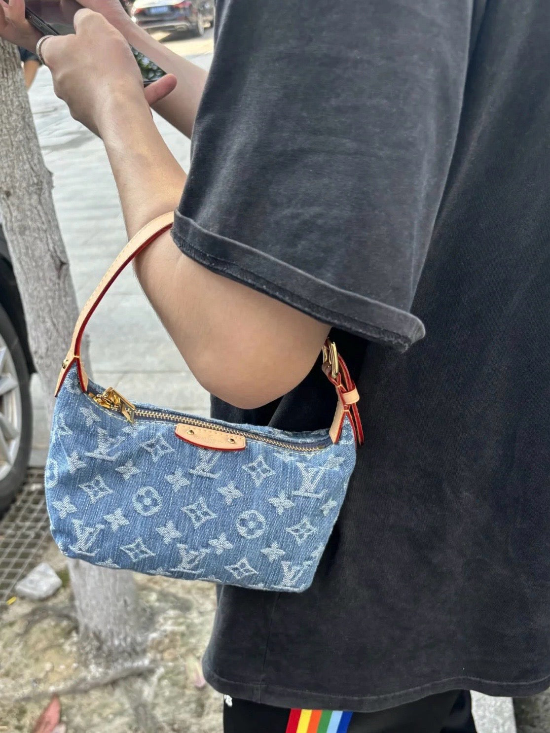 루이비통 데님 힐스 포쉐트