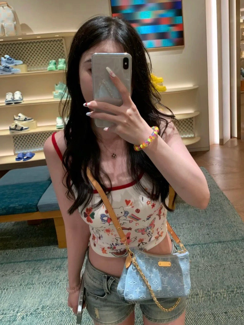 루이비통 데님 리브 포쉐트