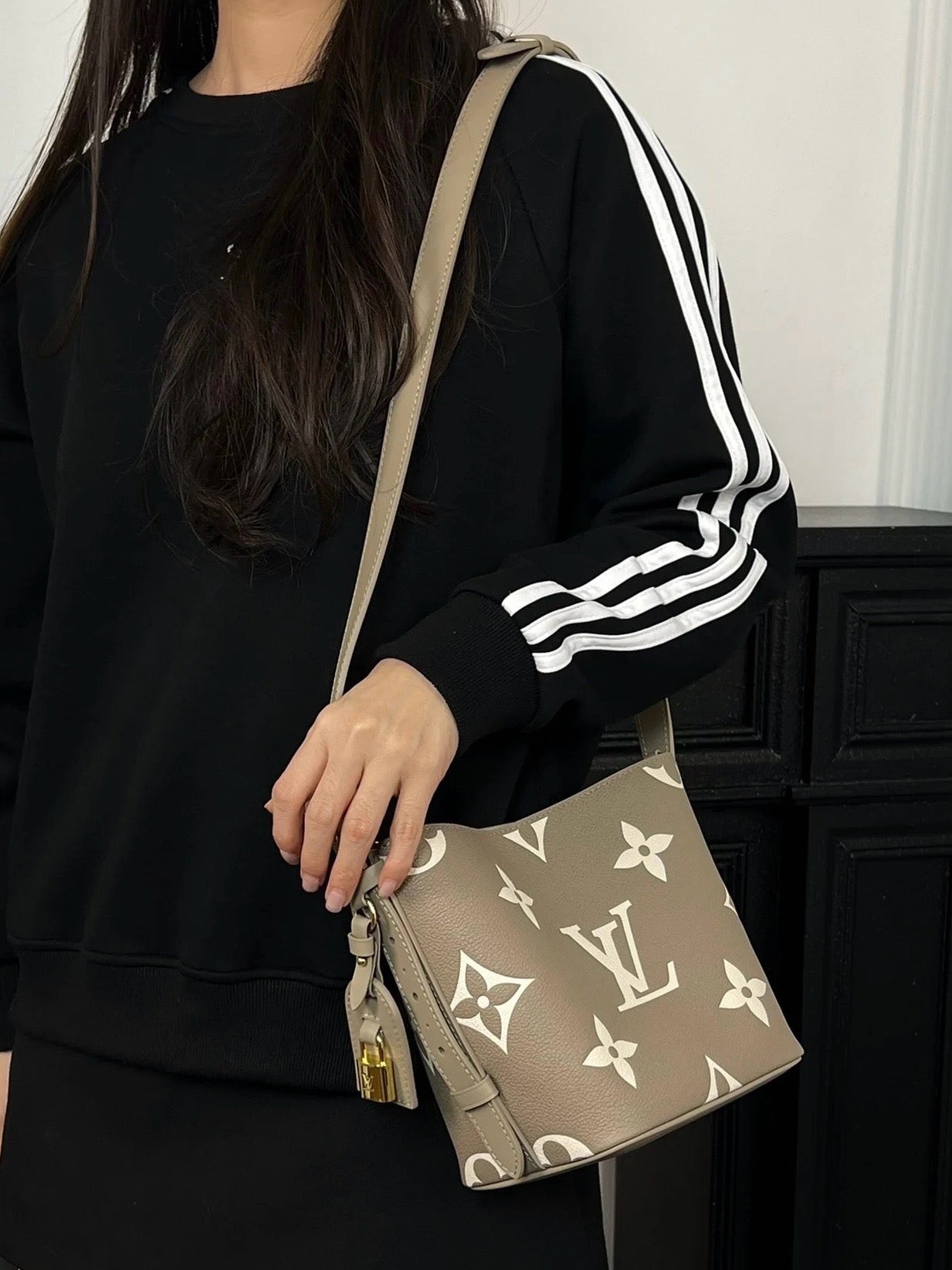 루이비통 앙프렝뜨 바이컬러 올 인 BB