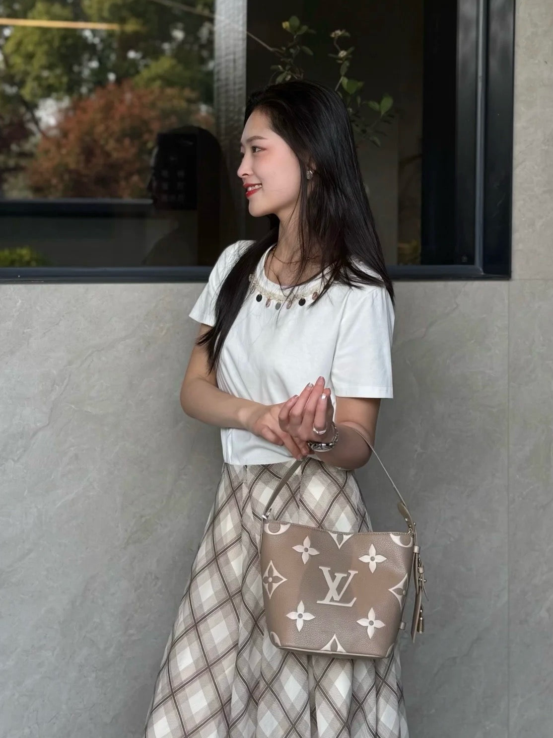 루이비통 앙프렝뜨 바이컬러 올 인 BB